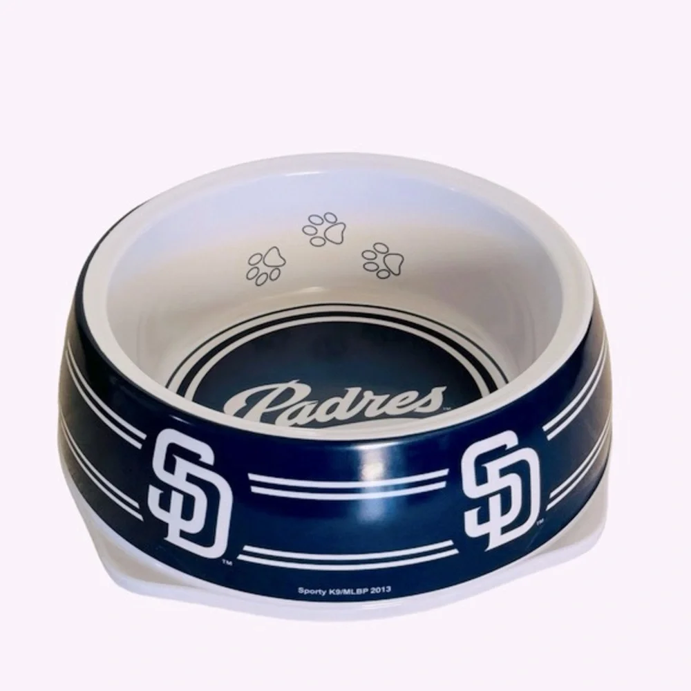 Sporty K9 San Diego Padres Baseball Dog Water Bowl Large, NWT